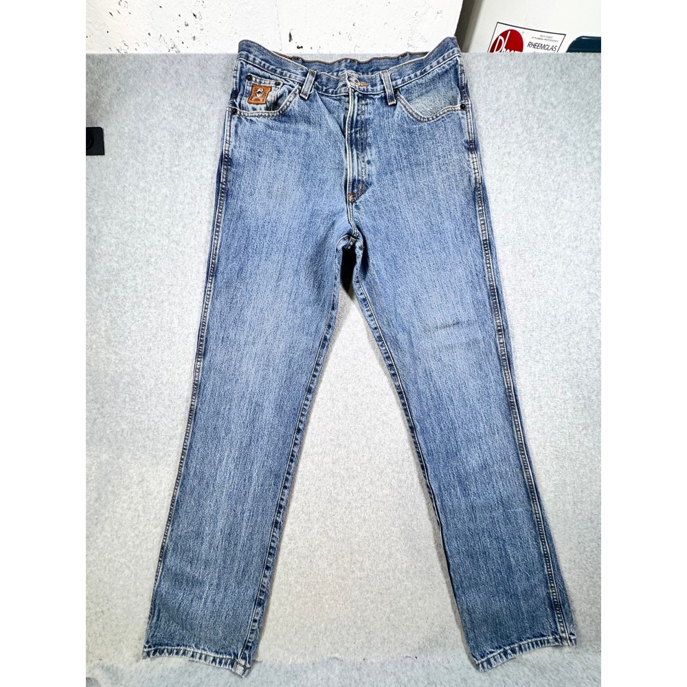 Cinch Up Mens Blue Denim Straight Leg Western Jeans 34x36 MB90532002